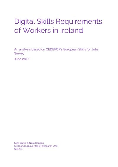 Digital Skills Requirements of Workers in Ireland 